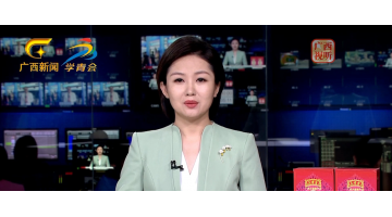 广西卫视《正午播报》报路东盟展览会pg电子游戏展位