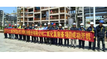 致敬劳动者 | pg电子游戏助力华泰纸业35吨/天综合法二氧化氯项目全线开机成功